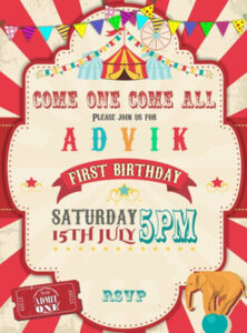 Vintage Carnival 1st Birthday Ideas Delhi Mumbai